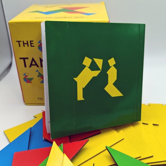 The Tangrams Box: Shape Puzzles to Stretch Your Brain Over 200 Puzzles! Magnetic - Picture 15 of 16
